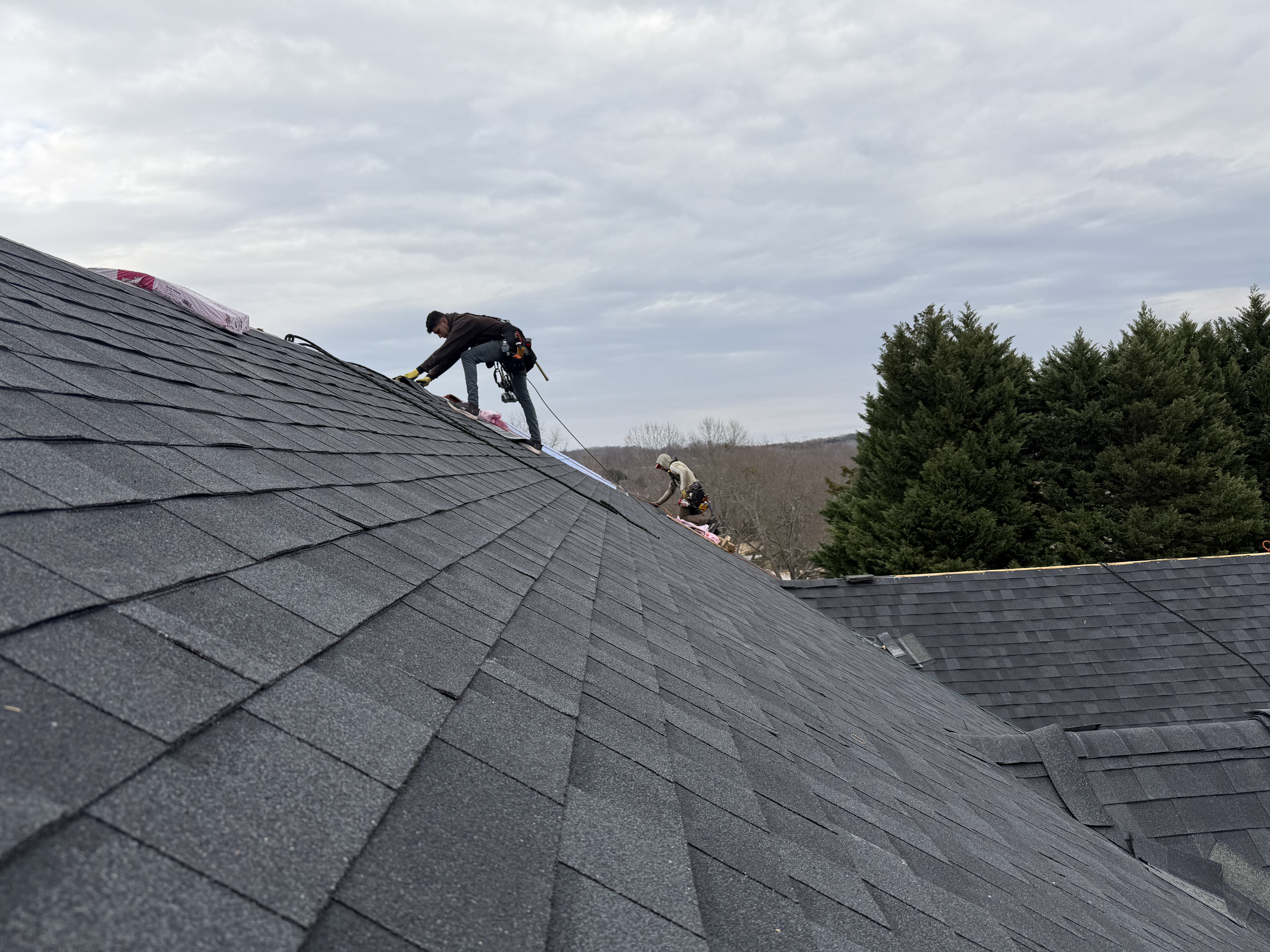 Recent roofing project