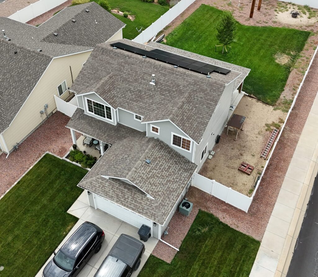 Patriot Roofing completing a residential roof inspection in Pueblo, CO.