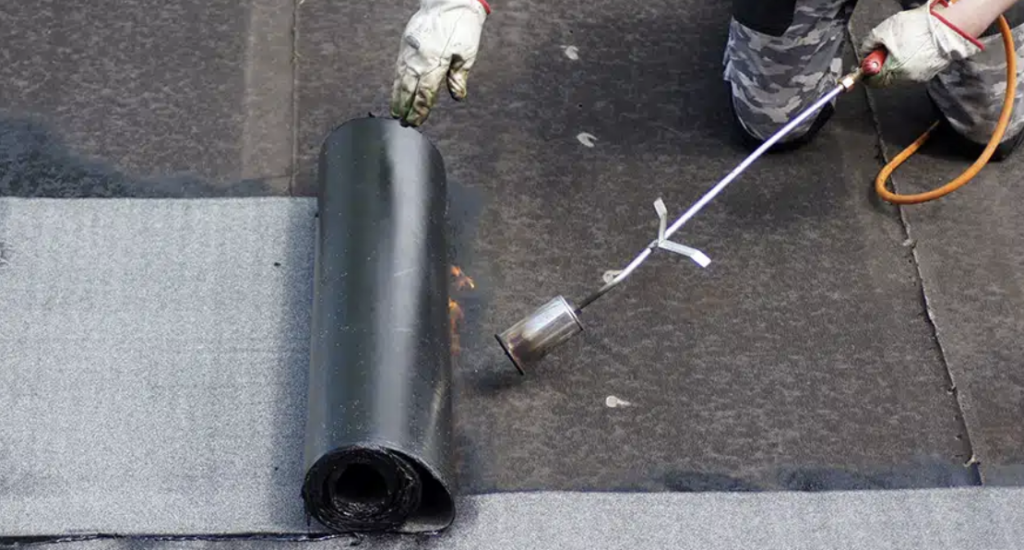Modified bitumen roofing